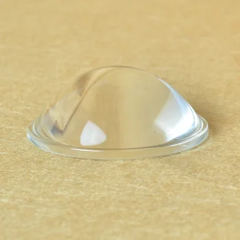 Aukštos Kokybės 50 mm LED Optinio Stiklo Išgaubto Objektyvo Vanduo skaidrus Plano Išgaubti Objektyvas Auto Led Automobilio Žibinto Lemputė