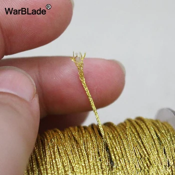 Aukštos Kokybės 88m iki 0,8 mm, 1 mm, Aukso ir Sidabro Laidas Nailono Virvutės Plastikinis Sriegis String Virvę Granulių 