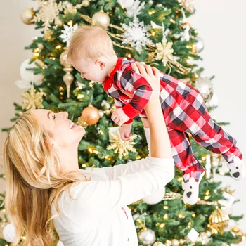 Aukštos Kokybės Kalėdų Pižama Šeimos, Komplektai, Kostiumai 2021 Pižama Šeimos Kalėdų Tėtis, Mama Drabužių Rinkiniai Kostiumas Vaikams Baby