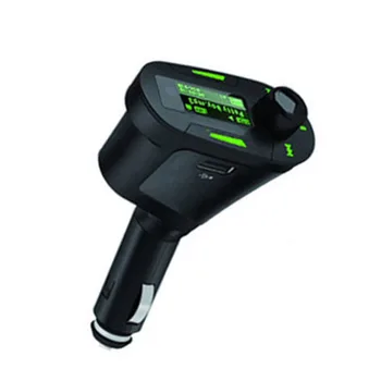Aukštos Kokybės Žalioji LCD su Nuotolinio radijo Car kit Car MP3 Player Moduliatorius Wireless FM Siųstuvas USB SD MMC LCD+Nuotolinio
