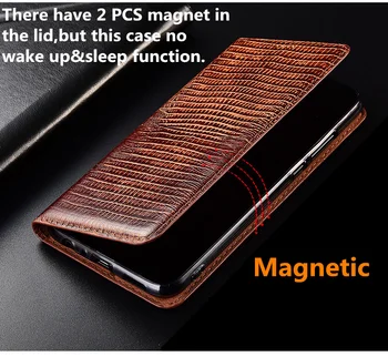 Aukštos klasės driežas modelio natūralios odos atveju kortelės lizdo laikiklį Sony Xperia XZ2/Sony Xperia XZ2 Kompaktiškas magnetinio telefono dėklas