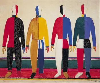 Aukštos kokybės Aliejaus tapybos Drobės Kopijos Spotrsmeny (1931 M.) Iki Kazimieras Malevich rankomis dažyti