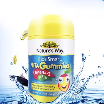 Australijos Gamtos Būdas Vaikams Smart Vita Gummies Omega-3 Multivitaminų paramos Vaikams Smegenų augimo plėtros DHA Imuninę sistemą