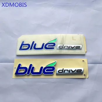 AuthentFor Sonata YF Hibridas, mėlyna automobilių logotipą IX25 AKCENTAS, SOLARIS TUCSON Automobilių Galinis Kamieno Mėlyna Ratai Logotipas Ženklelis Lipdukas Stilius