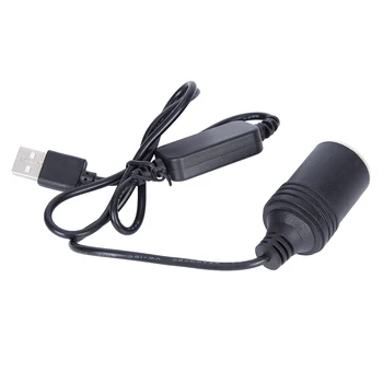 Automobilinis USB Lizdas, Vyrų ir Moterų 12V Automobilio Cigarečių Degiklio Lizdo Keitiklis DVR Brūkšnys Kamera, GPS, E-Šuo 0,6 M, 1.2 M, 3.2 M Raudoną Šviesą