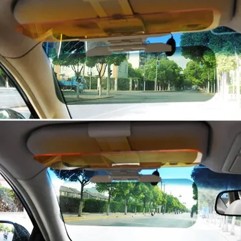 Automobilio Saulės Skydelis HD Anti Saulės Apakinti Akiniai Dieną Naktinio Matymo Veidrodis Vairavimo UV Kartus Apversti Žemyn Aiškiai Matyti, Auto Priedai