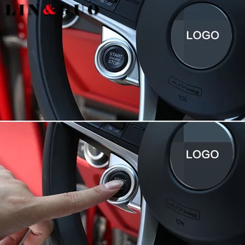 Automobilio stilius ABS raktas, paleidimo mygtukas dekoratyvinis ratas, uždegimo ritės, 