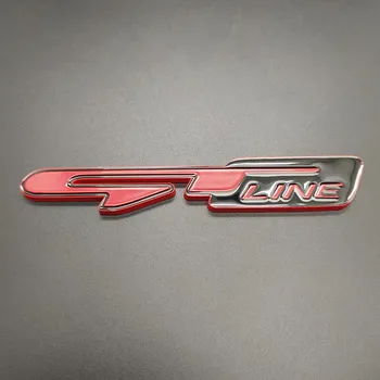 Automobilių Atuo Emblema 3D Lipdukas GT Line 