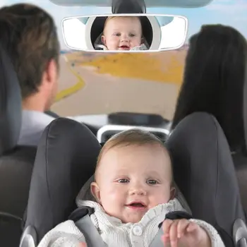 Automobilių Kūdikių galinio vaizdo Veidrodis, Mini Platus Vaizdas Galinis Reguliuojamas Saugos Sėdynės atlošo Veidrodėliai Pagalvėlės Vaikams Automobilių Priedai