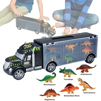 Automobilių Žaislai Berniukams, Plastikiniai Interaktyvi Automobilių Žaislai Vaikams Diecast Dinozaurų Automobilių, Sunkvežimių Žaislas Transporto Priemonė, Vaikams, Gimtadienis Gi