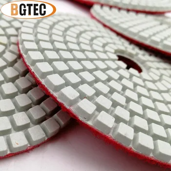 BGTEC 4inch 7pcs #400 wet diamond lankstus poliravimo šluostės 100mm šlifavimo disko granito, marmuro, keramikos
