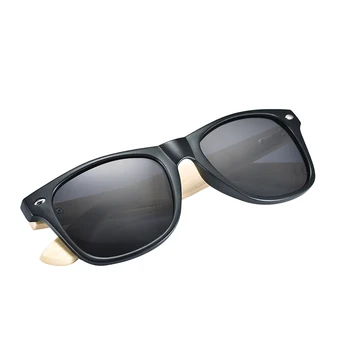 BOBO BIRD Brand Akiniai nuo saulės Moterims, Vyrams 2020 Vintage Juodas Kvadratas Veidrodis Eyewer Medinėmis Kojomis Poliarizuoti Saulės akiniai oculos masculino