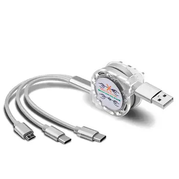 Bagažo Multi USB Įkrovimo Kabelis, Mikro USB C Tipo Laidą 