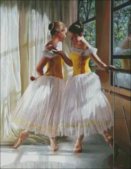 Ballerina 10 - Skaičiuojami Kryželiu Rinkiniai - Rankų darbo Siuvinėti Siuvinėjimui 14 ct Aida Kryželiu Rinkiniai