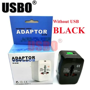 Balta universali pasaulio Universalus kelionių Adapterio Kištuką dvigubas USB KINTAMOSIOS srovės Adapteris su AU US UK ES kištukinis skaičiuoklė