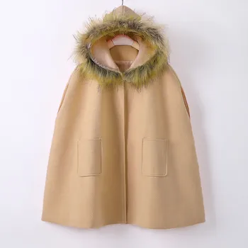 Bamblys Baby Vaikų Mergaičių Vėjo Žiemos Paltai Tirštėti Šiltas Apsiaustas Su Gobtuvu