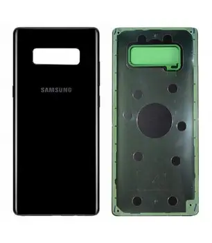 Baterija galinį dangtelį stiklo Samsung Galaxy Note 8 Juoda