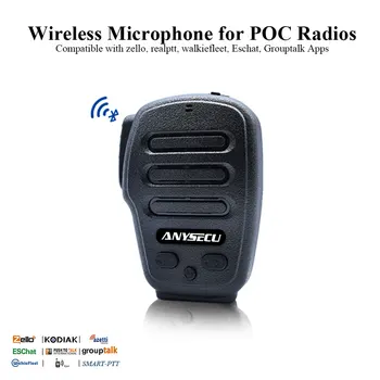 Bevielis Mikrofonas F22 F25plus POC Radijo B03 Bluetooth TR Walkiefleet radijo Zello Mic ESchat nuotolinio valdymo laisvų rankų įranga