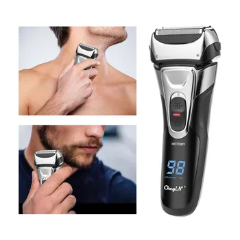 Bevieliuose Elektros Barzda Žoliapjovės Galingas Plaukų Skustuvas Vyrams, Vandeniui Plaukų Removel Greito Įkrovimo Skustuvas su LED Ekranas, Įrankiai