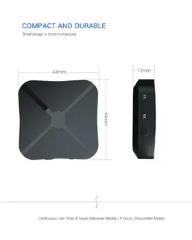 Bluetooth 5.0 Garso Imtuvas, Siųstuvas 2 IN 1 3.5 mm AUX Lizdas RCA Stereo Muzikos Belaidžio ryšio Adapteris, Skirtas TV PC Automobilio Garsiakalbius 2020 m.