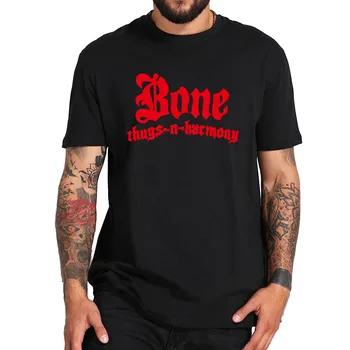 Bone Thugs-n-Harmony Marškinėliai Amerikos Hip-Hop Marškinėlius ES Dydis Medvilnės Kvėpuojantis Audinys Apima Spausdinti Camiseta