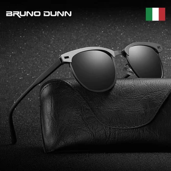 Bruno Dunn Markės dizaino Retro Aliuminio klasikiniai Akiniai nuo saulės, Poliarizuoti vyrų Saulės Akiniai vyrų oculos de sol masculino Spindulių UV400 2020 m.