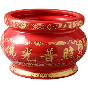 Buda Prekių Raudona Glazūra už Buda Smilkalų Dubenį Namų Guanyin Turto smilkalų degiklis Geltona keramikos Kinų klasikinio stiliaus