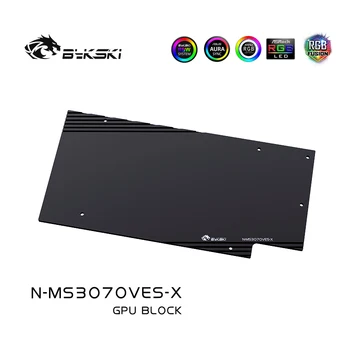 Bykski GPU Vandens Aušinimo Bloką MSI RTX 3070 VENTU 3X 8G OC/RTX3070 VENTU 2X 8G Grafikos Kortelės,VGA Aušintuvas A-RGB,N-MS3070VES-X