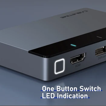 CABLETIME HDMI Belaidžio Ekrano Projektorius HUB Mini DP 4K 60Hz LED Mygtukas Jungiklis Nešiojamąjį kompiuterį 