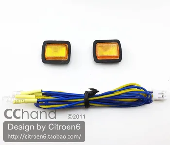 CChand Priekiniai Posūkio Signalo Lemputė Lemputė Tamiya 1/10 CC01 Wrangler su LED 1:10 RC Automobilių Žaislas