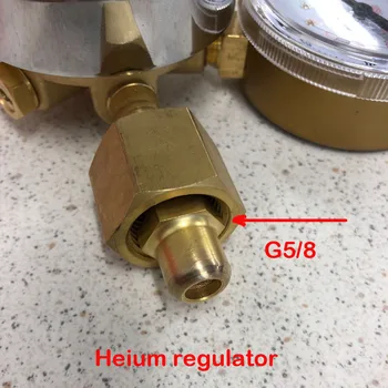 CGA580 į G5/8 cilindrų adapteris, išorinis sriegis sąsaja, helio dujų reguliatorius baliono reikmenys šalies prekių