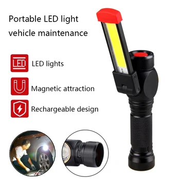 COB LED Klipą Reguliuojamas Nešiojamų Lanterna Knygos Skaitymo Šviesos Magnetinis Super Ryškus Kindle Touch USB lentelė LED Stalo Lempa