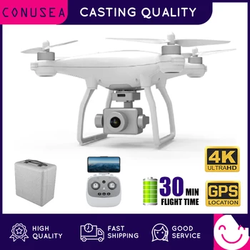 CONUSEA K777 Drone 4K su HD Kamera FPV 30min Skrydžio Laikas Brushless Variklio Sekite Mane SD Kortelė, GPS, Drones, RC Quadcopter Suaugusiems