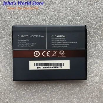 CUBOT PASTABA Plus Baterija 2800mAh Naujas Pakeitimas atsarginę bateriją CUBOT PASTABA Plus Mobilųjį Telefoną Sandėlyje