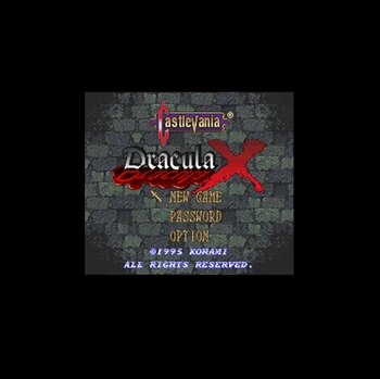 Castlevania - Drakula X 16 bitų Didelis, Pilkos spalvos Žaidimo Kortelę NTSC Žaidėjas Lašas Laivybos