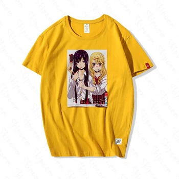 Citrusinių Anime T-shirt Moterims, Punk, Gothic Derliaus Estetinės Harajuku Medvilnės Plius Dydis-trumpomis Rankovėmis Skipoem Drabužius, Viršuje Tees