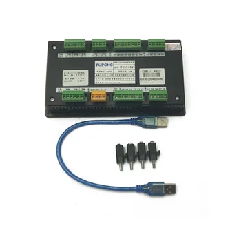 Cnc kontrolierius TC5540V LCD palaiko 4-axis USB nepriklausomi judesio valdytojas CNC router graviravimo, tekinimo ir frezavimo staklės