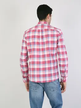 Colins Vyrų Reguliariai Fit Pınk ilgomis Rankovėmis ShirtMale mados marškinėliai vyrams,CL1040962
