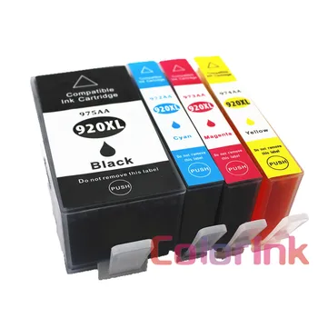 ColorInk 920XL 920 suderinama rašalo kasetė HP 920XL Už HP920 Officejet 6000 6500 6500A 7000 7500 7500A spausdintuvą