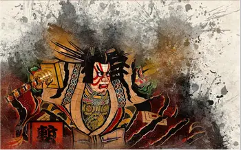 Custom freska ant sienos 3d tapetai, Japoniškas stilius ninja samurajus sumo akvarelė namų dekoro foto tapetai už kambarį