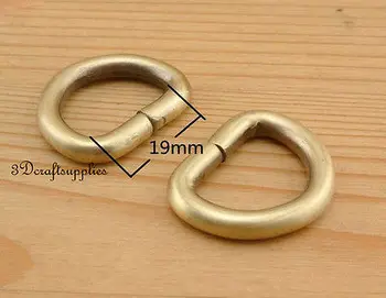 D žiedo d-žiedai rankinėje žiedas austiniai diržai, Suveržiamųjų stabdžių žalvario 19 mm (3/4 colio 14pcs U139