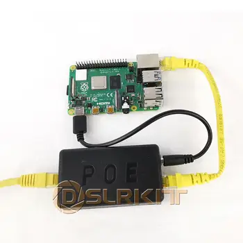 DSLRKIT 5V 3A 4A 20Watt Gigabit Aviečių Pi 4 4B Aktyvus PoE Splitter USB C TIPO Ethernet