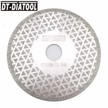 DT-DIATOOL 2vnt Skersmuo 125MM Electroplated Deimantiniai Pjovimo Diskų 5