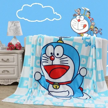 Dangus Mėlynas Doraemon Pliušinis Flanelė Antklodė Mesti ant Sofos/Lovos/Plokštumoje, Oro Kondicionavimo sistema, Antklodė, Vaikams, Vaikų Berniukų 150X200CM