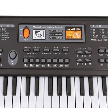 Daugiafunkcis ir sudėtingas 61 Klavišų Skaitmeninės Muzikos Elektroninių Klaviatūra Valdybos Žaislą Dovanų Elektrinis Pianinas Organų Vaikams