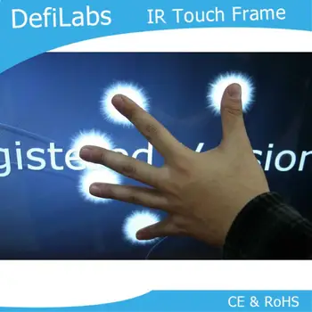 DefiLabs 55 colių 10 taškų IR interaktyvios Multi Touch Ekranas Skydas/frame/perdanga