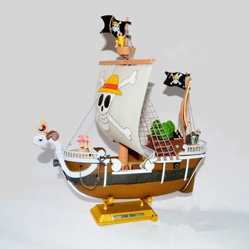 Didelis Anime išsiaiškinti VIENĄ GABALAS Laivo Tūkst. Saulėtas Vyksta Linksmų Piratu Laivu Įspūdį Surinkti Modelį Žaislas, Statyba Blokai