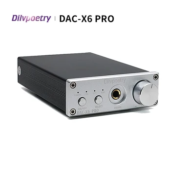 Dilvpoetry VPK-X6 PRO Mini HiFi Stiprintuvas Ausinių, USB DAC Darbalaukio Stiprintuvai 2.0 Bendraašius Namų Stereo Amp
