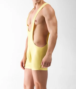 Dirbtiniais Odos Vyrai Bodywear Imtynių Leotard Singlet Sexy Body Shaper Kostiumas Bodysuit Vyro Trumpikes Moteriškas Apatinis Trikotažas, Apatiniai G55