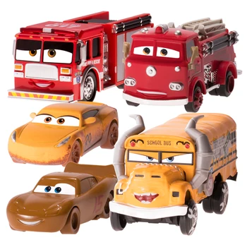 Disney Pixar Cars 2 3 Purvinas McQueen Cruz Raudona Gaisrinė Mašina Placek F1:55 Diecast Mikro Lenktynininkų Transporto Priemonės Modelio, Žaislas Automobilis Berniukas Vaikas Dovana